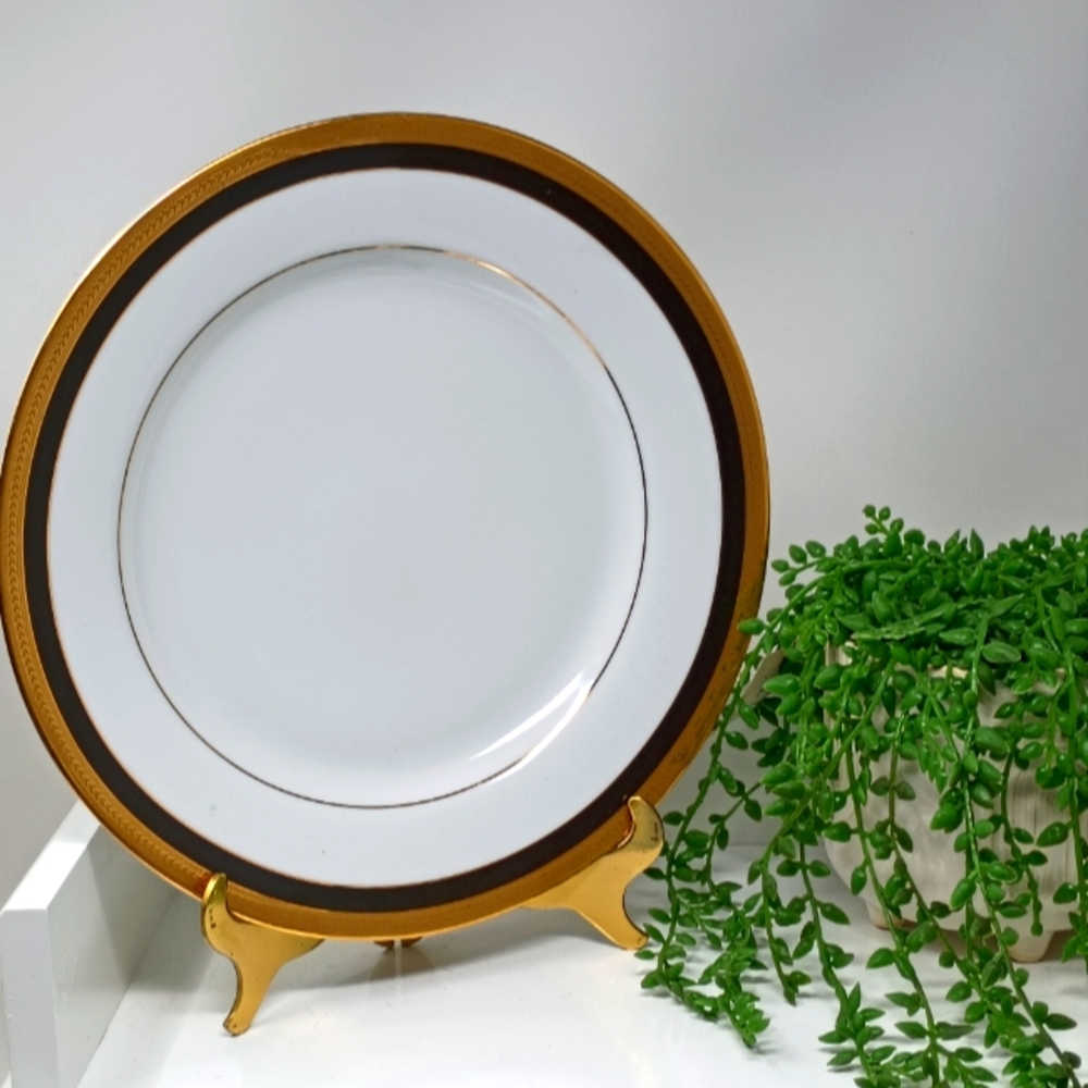 10 Strawberry Street, Sahara Black Porcelain 10.5inch Dinner Plate.